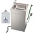 Eco Portable Wash-Ware Stainless Steel Portable Sink w/ Water Heater
